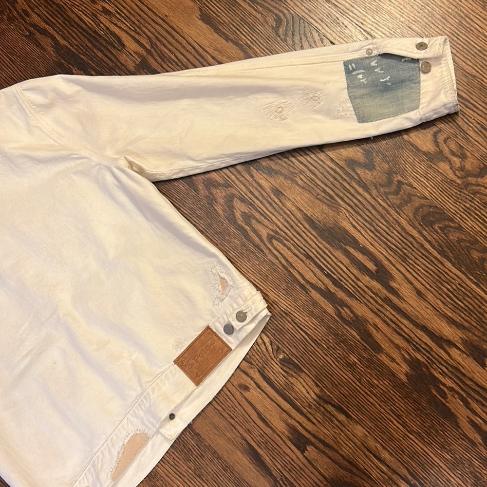 Polo by Ralph Lauren White Denim Jacket - Picture 9 of 12